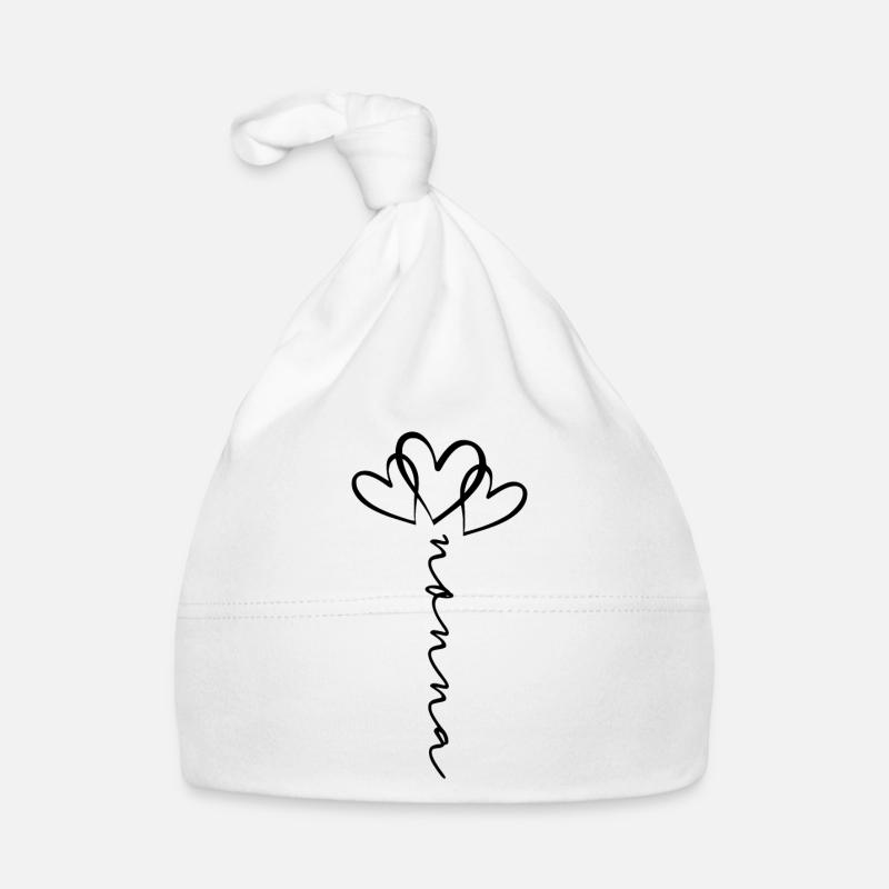 Nonna Scripture Heart Flower Organic Baby Cap