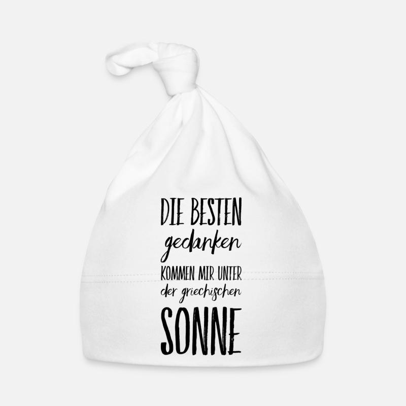 Lustiger Griechischer Spruch Griechenland Geschenk Baby Bio-Mütze
