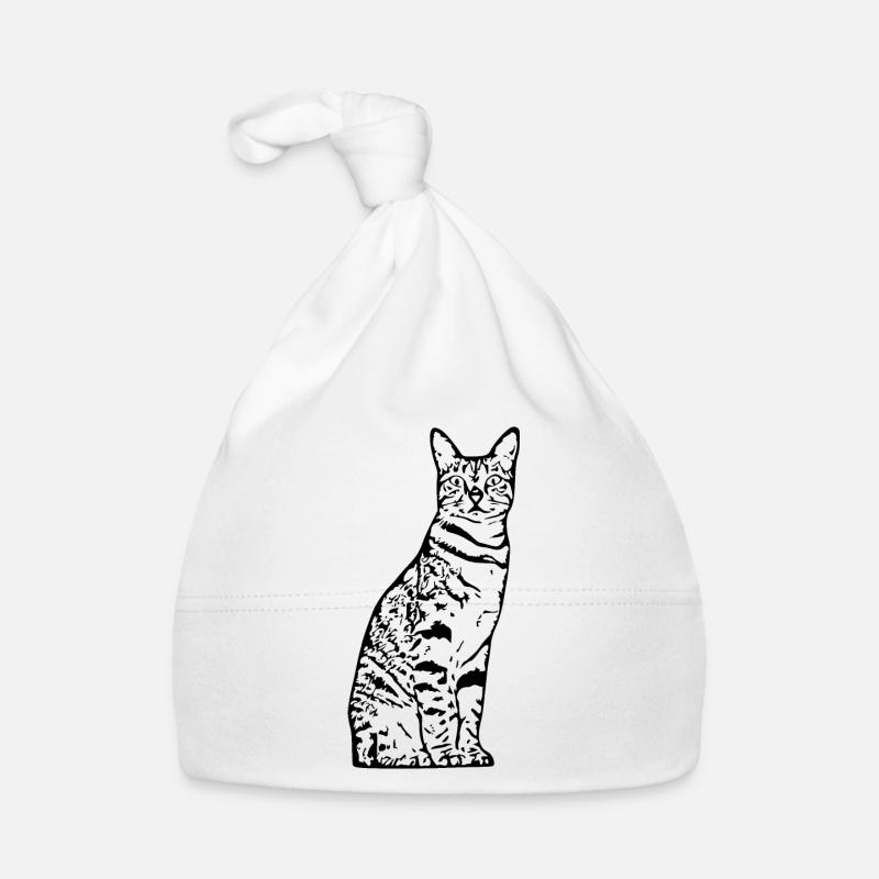 Chat, Chaton, Chat Tigre Bonnet bio Bébé