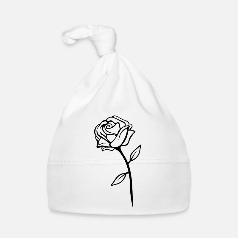 Conception de rose Bonnet bio Bébé