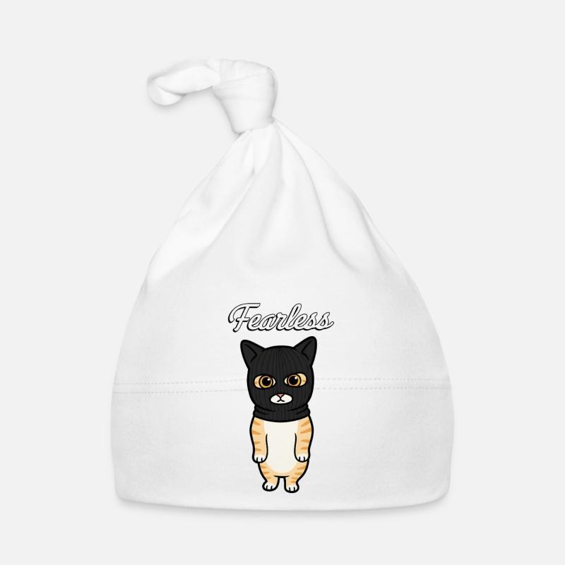 Fearless Bandit Cat Organic Baby Cap