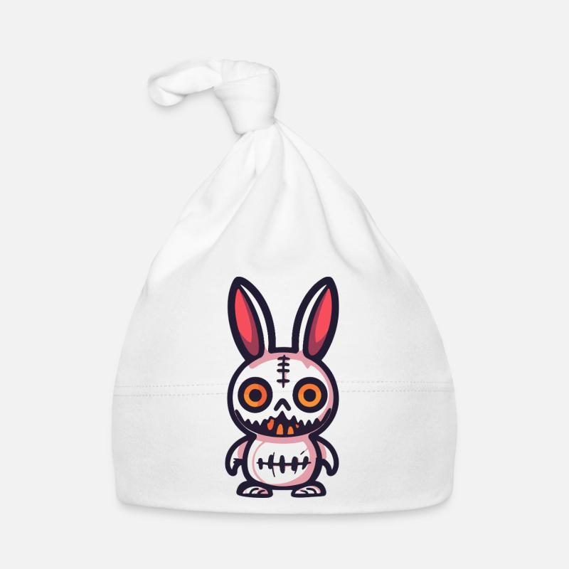 Lapin Halloween Bande dessinée Drôle Bonnet bio Bébé