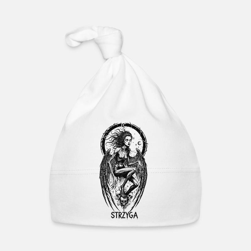 Strzyga Slavic Night Demon Organic Baby Cap