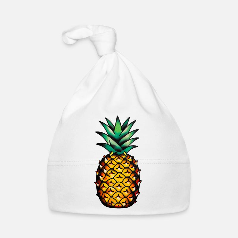 Klassische Tattoo-Ananas Baby Bio-Mütze