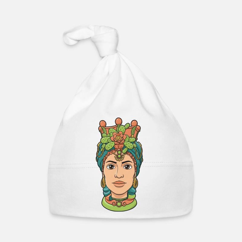 Femme Chef de Maure Sicile Sicile Bonnet bio Bébé