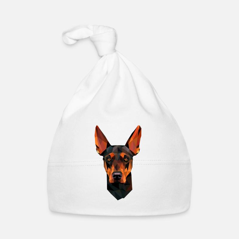 Polygone de Doberman Chien Bonnet bio Bébé