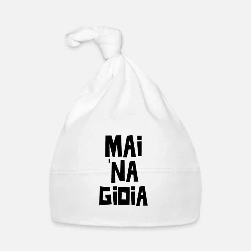 Mai na gioia - Cappellino ecologico per neonato - bianco