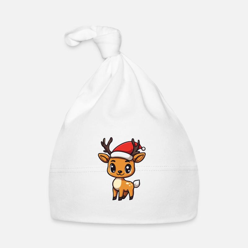 Hirsch Weihnachten Niedlich Baby Bio-Mütze