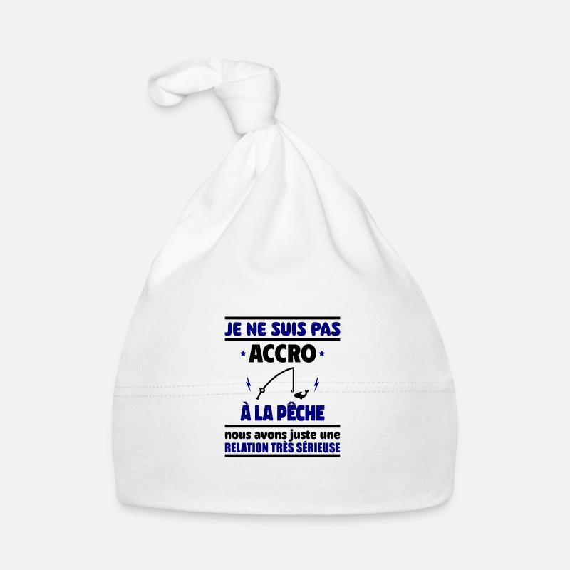 Je ne suis pas accro à la pêche Bonnet bio Bébé