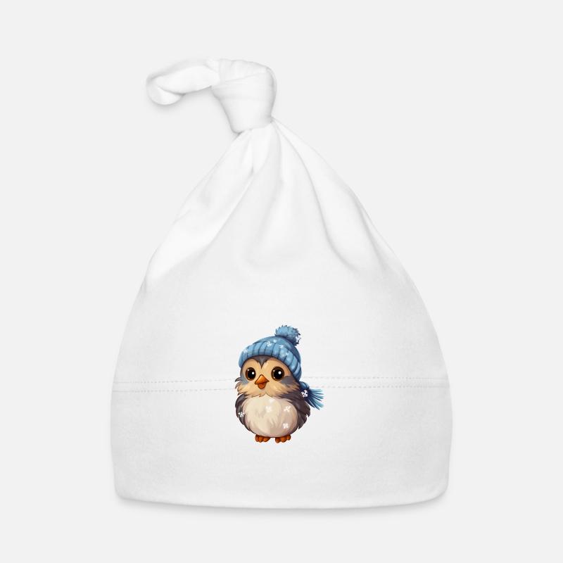 Winter Bird Organic Baby Cap