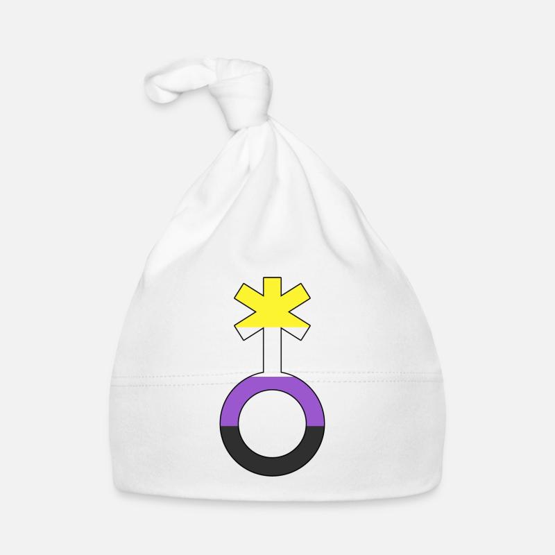 Non-binary symbol non-binary non-binary gender Organic Baby Cap