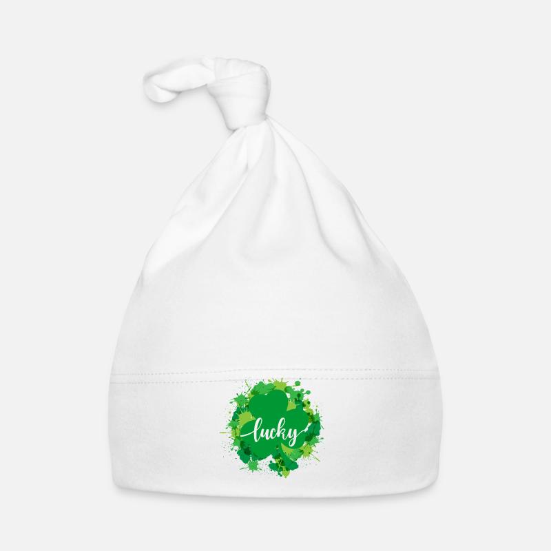 Aquarell Saint Patrick Day Baby Bio-Mütze