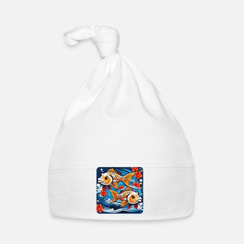 Cute goldfish Organic Baby Cap