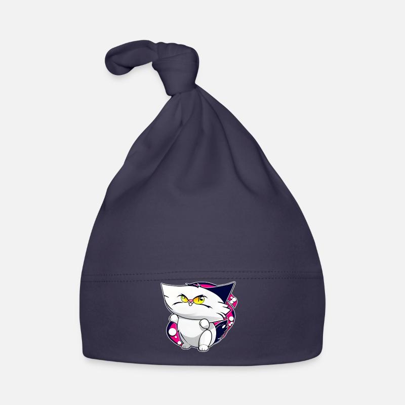Crazy Cat Organic Baby Cap