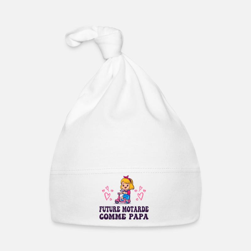 Future Motarde comme Papa Bonnet bio Bébé