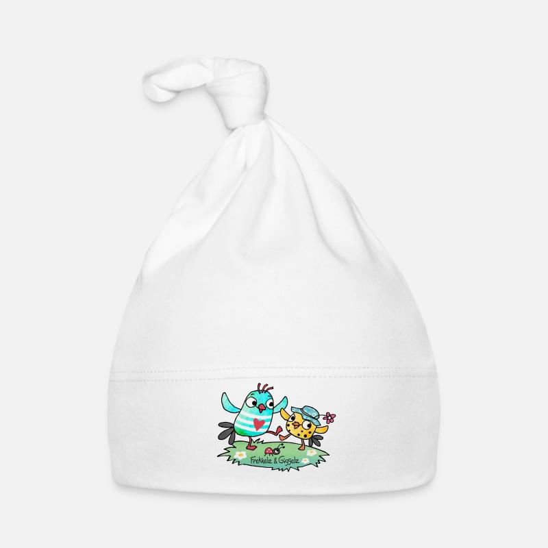 Levez la main - Bonnet bio Bébé - blanc