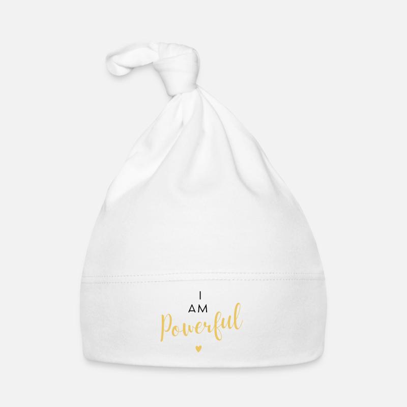 I am Powerful Selbstliebe Baby Bio-Mütze