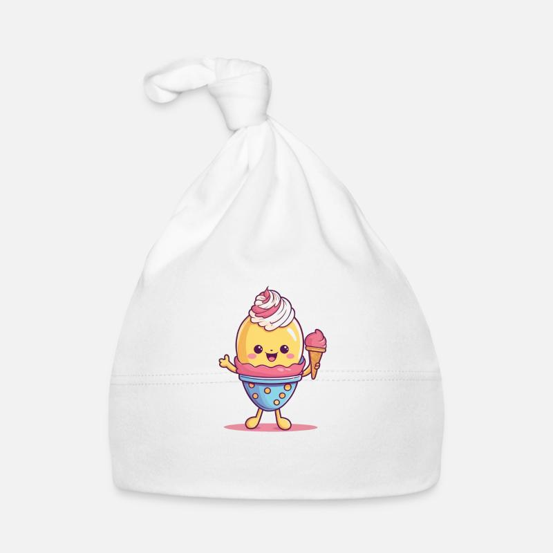Ice Cream Chick Organic Baby Cap