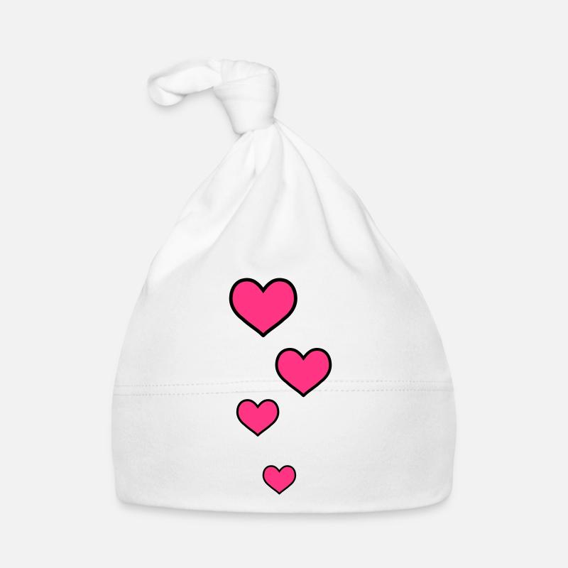 hearts Organic Baby Cap