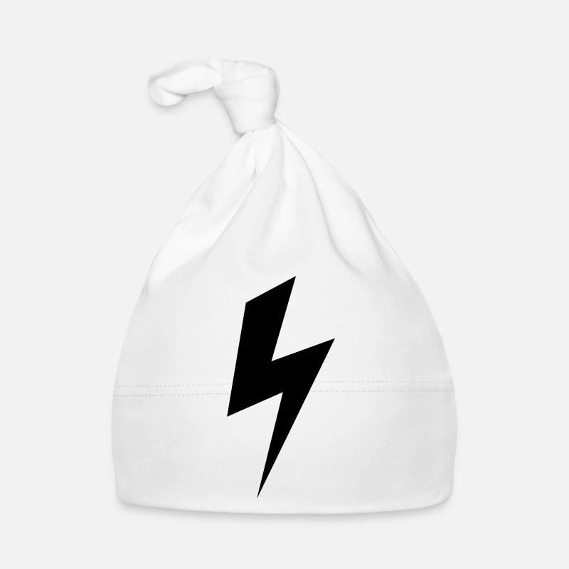 Strom Blitz Elektro Icon Baby Bio-Mütze