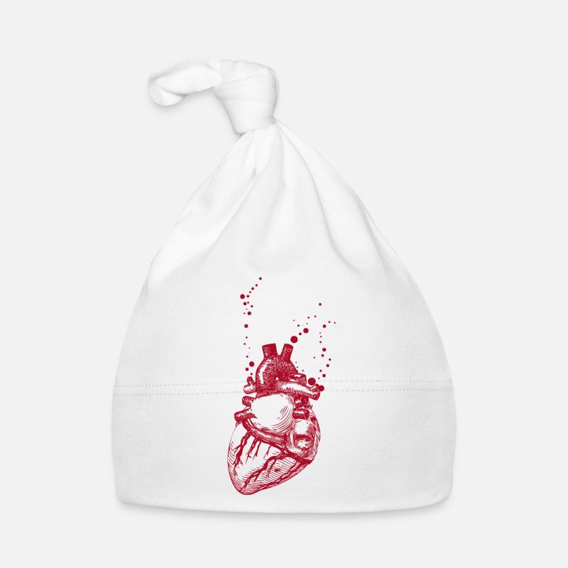 Echtes Herz Baby Bio-Mütze