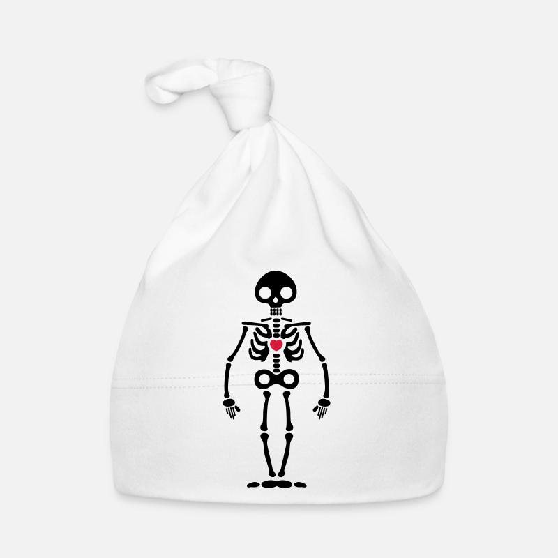 Skelett Baby Bio-Mütze