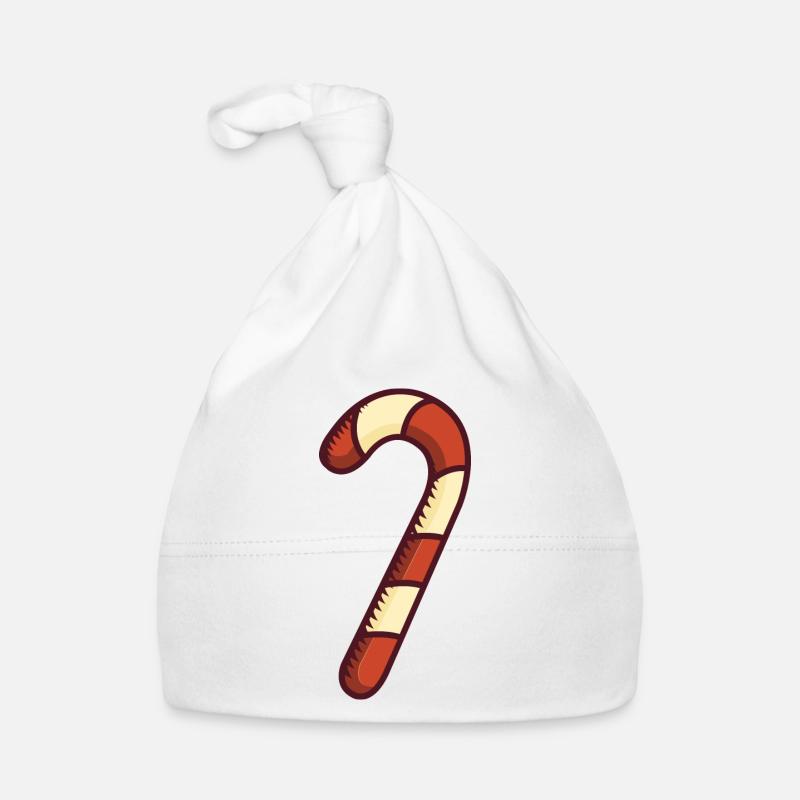 Christmas Candy Cane Organic Baby Cap