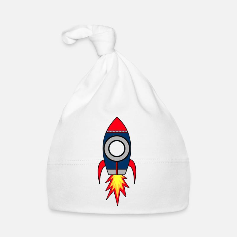 Rockets with your text * Personalized rocket Organic Baby Cap