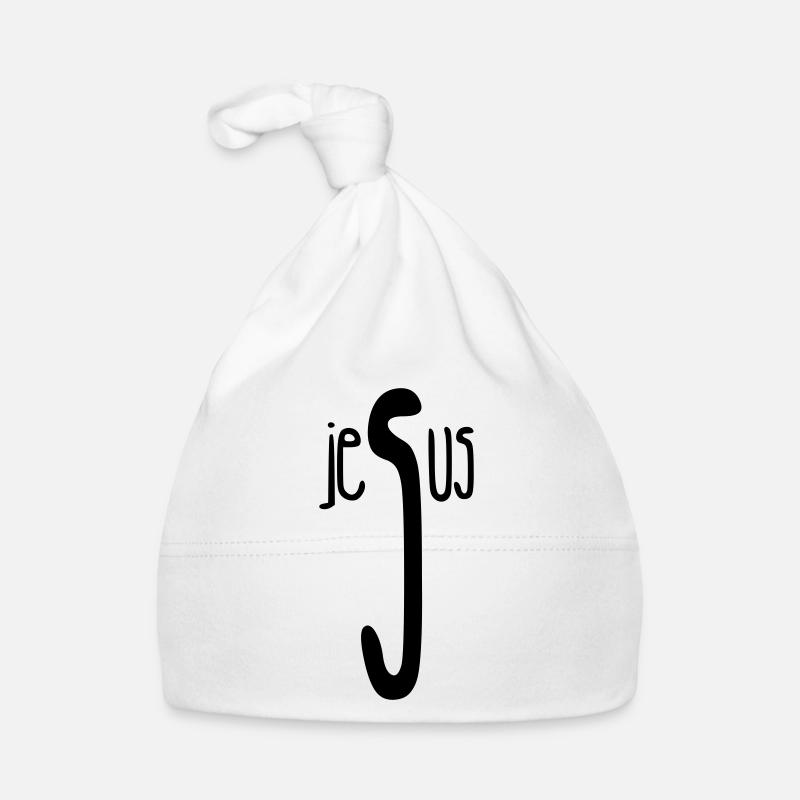 Jésus / Christianisme / Catholique - Bonnet bio Bébé - blanc