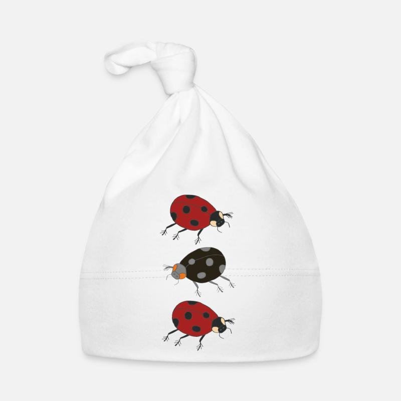 marienkäfer trio Baby Bio-Mütze