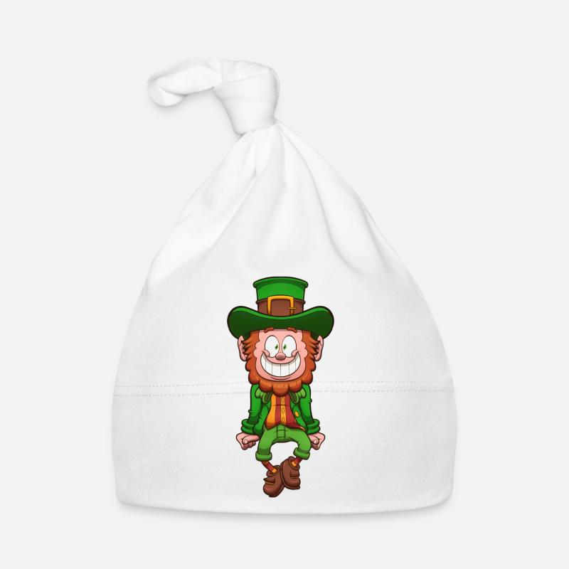 Dancing Leprechaun Organic Baby Cap