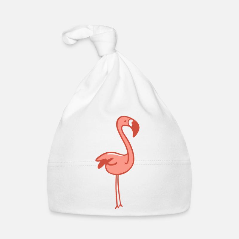 Süßer Flamingo Vogel Baby Bio-Mütze