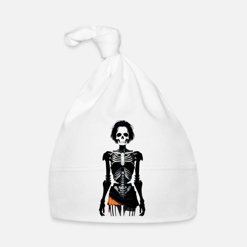 Halloween Skelett Baby Bio-Mütze