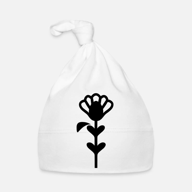 Flower with stem Organic Baby Cap