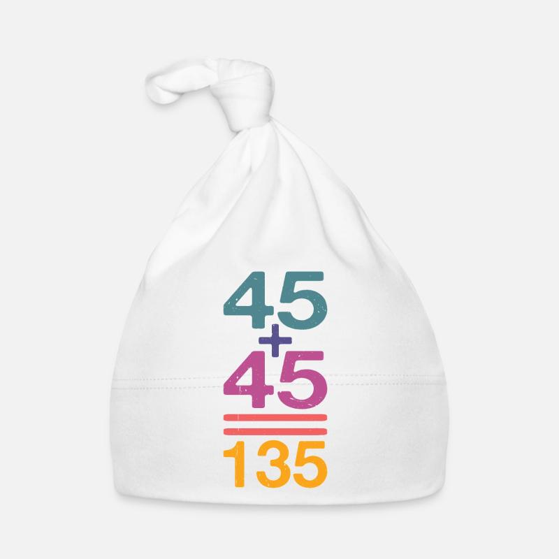 45 + 45 = 135 32 Baby Bio-Mütze