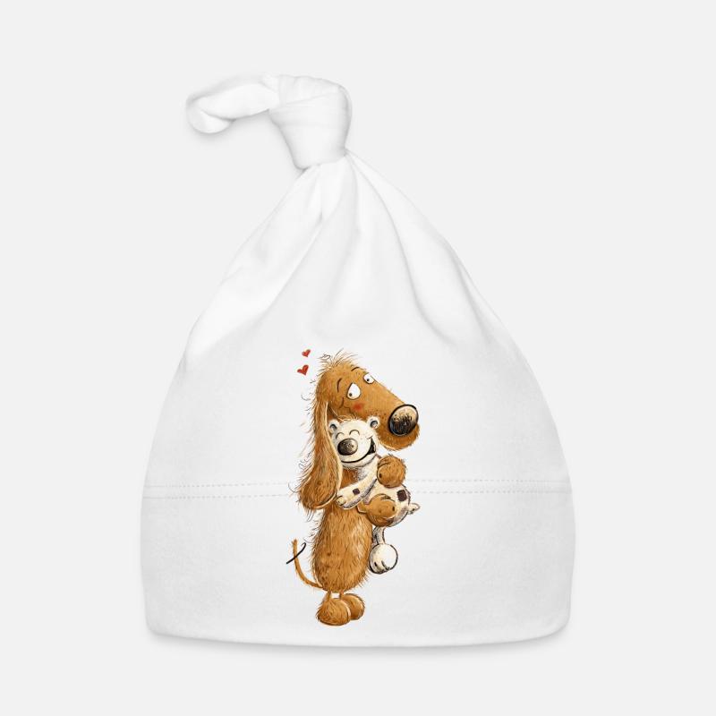 Teckel avec jouet pour chien Teckel en peluche Bonnet bio Bébé