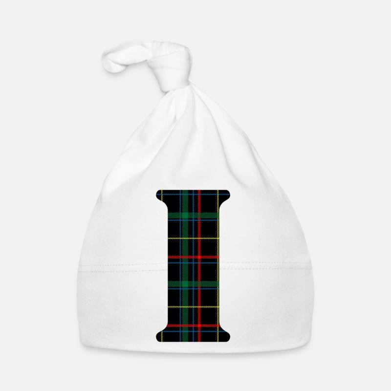 Monogramme i tartan écossais Bonnet bio Bébé