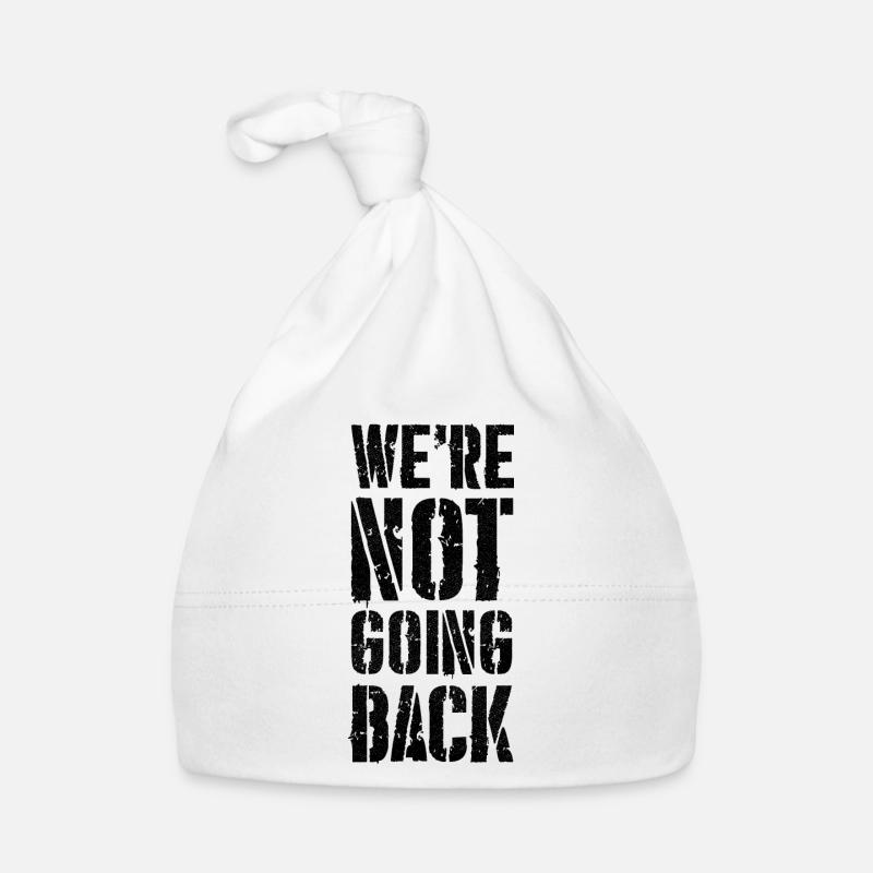 we're not going back Organic Baby Cap