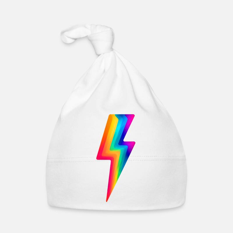 Regenbogenblitz Baby Bio-Mütze