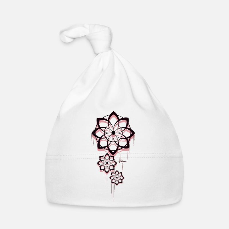 Conception géométrique de l’attrape-rêves Mandala Bonnet bio Bébé