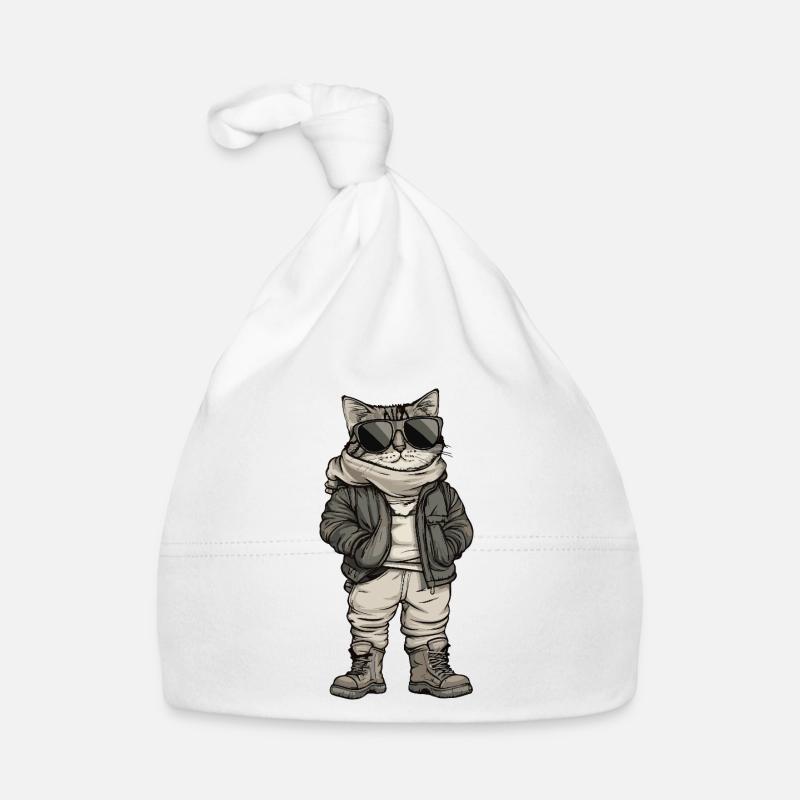 Katze Cool Winter Baby Bio-Mütze