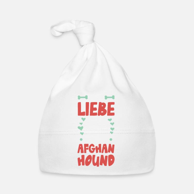 Ich liebe Afghanischer Windhund Baby Bio-Mütze