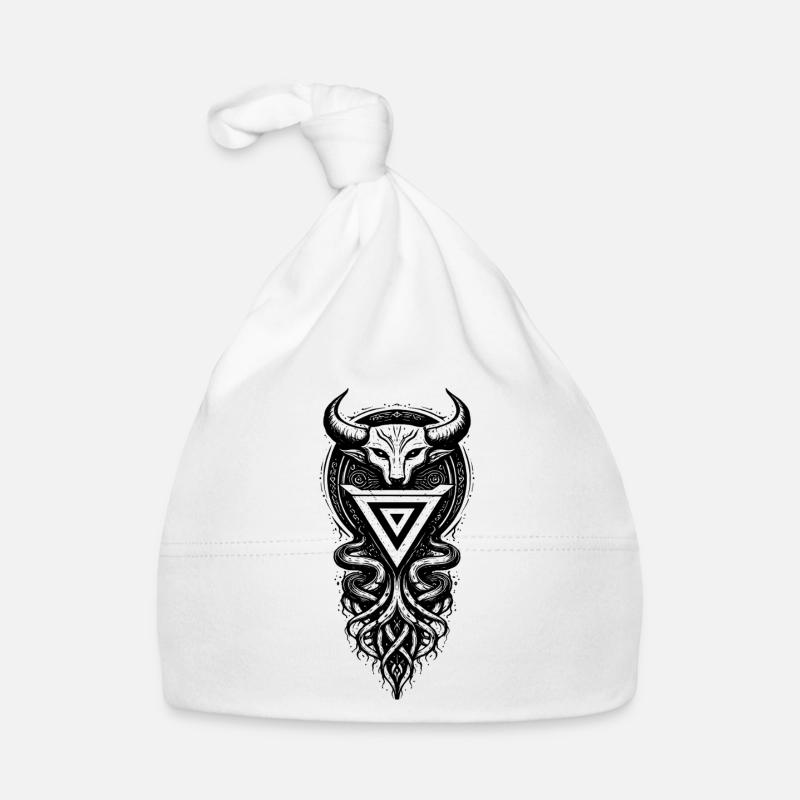 Symbole sacré du dieu slave Veles Bonnet bio Bébé