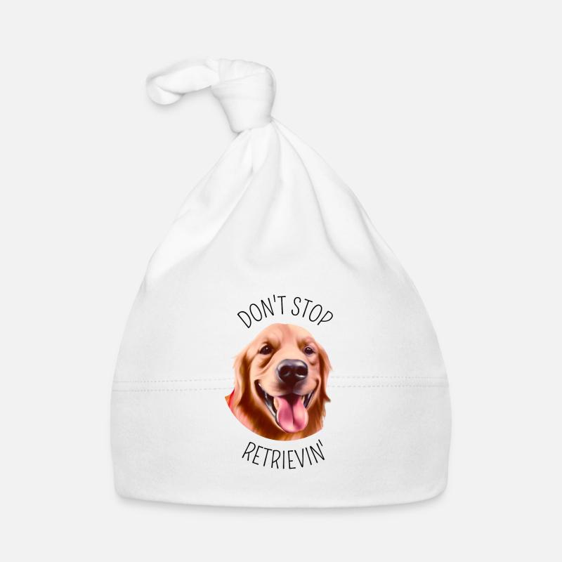 Don't stop Retrievin' - Gift for dog lover Organic Baby Cap