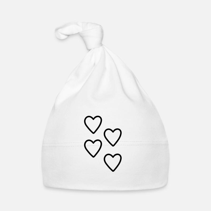 Herzen Geschenkidee Baby Bio-Mütze
