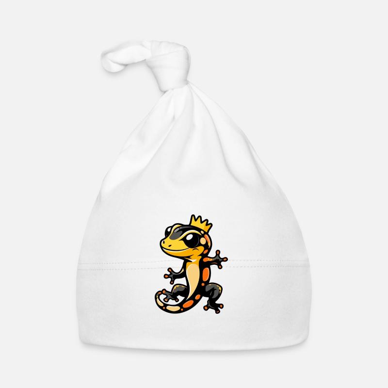 Lizard Comic Crown Organic Baby Cap