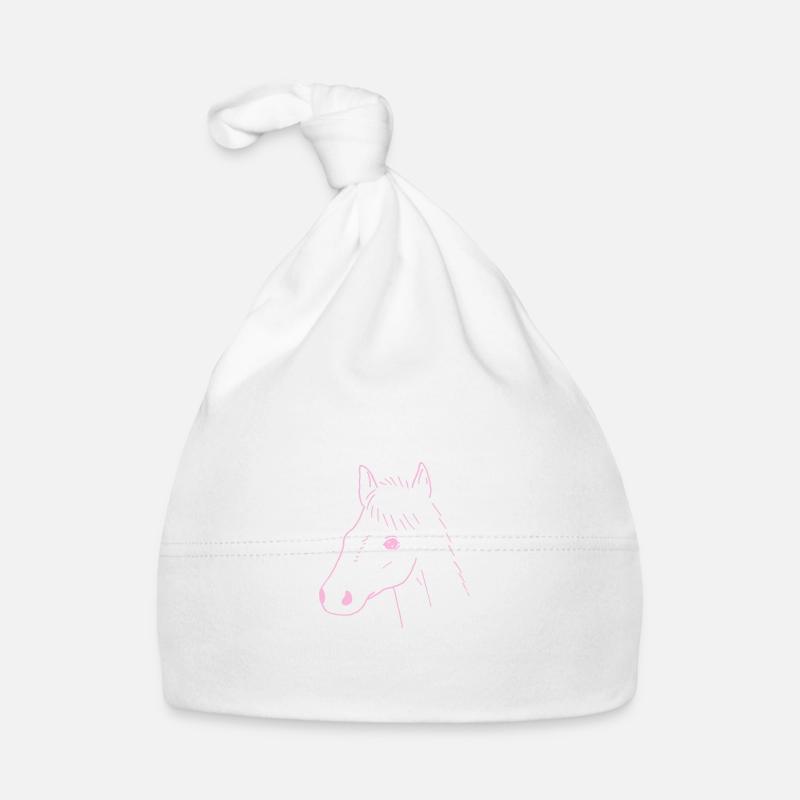 Dessin de cheval Bonnet bio Bébé