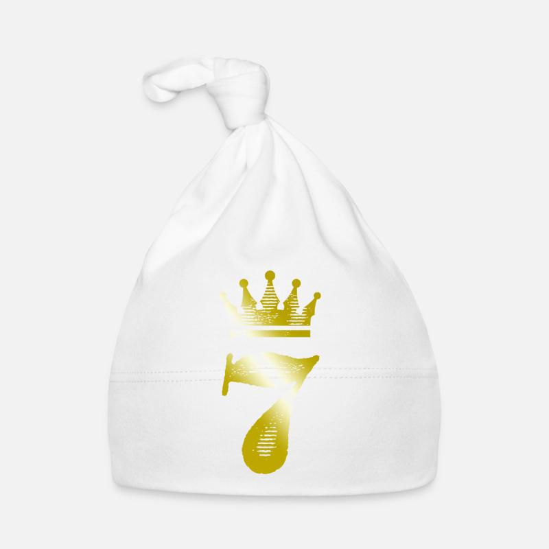7 Chiffre Couronne Or Bonnet bio Bébé