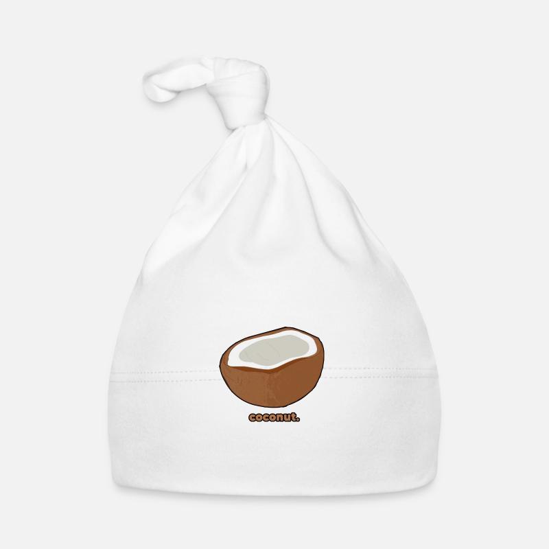 Coconut | coconut - Organic Baby Cap - white
