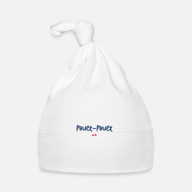 Pouet Pouet - Bonnet bio Bébé - blanc